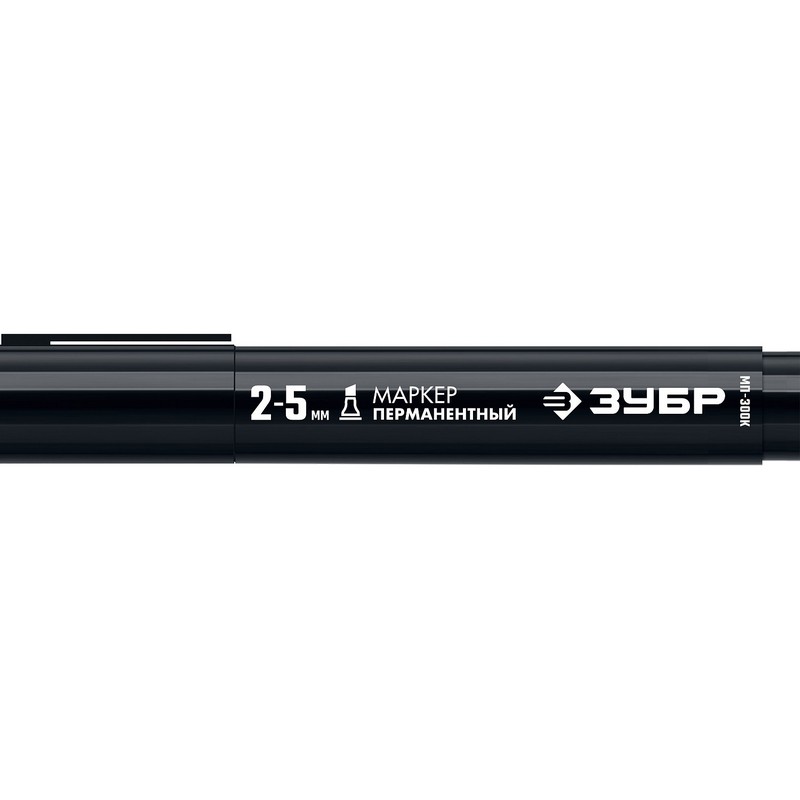 Перманентный маркер ЗУБР МП-300К 2-5 мм, черный