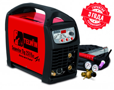 Сварочный аппарат SUPERIOR TIG 251 DC-HFLIFT VRD 400V+ACC Сварочный аппарат SUPERIOR TIG 251 DC-HFLIFT VRD 400V+ACC