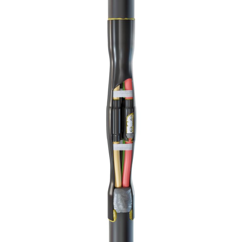 (3+1)РСТ-1-70/120 Соединительная кабельная муфта для кабелей с резиновой изоляцией с нулевой жилой уменьшенного сечения до 1кВ