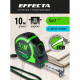 Рулетка EFFECTA Fort 10м/25 мм, магнит, автостоп, лента -2стор шкала- нейлон Рулетка EFFECTA Fort 10м/25 мм, магнит, автостоп, лента -2стор шкала- нейлон
