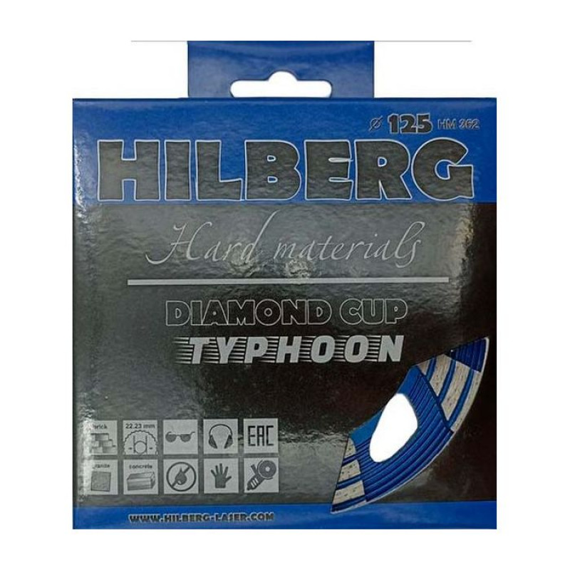 Чашка алмазная Hilberg Typhoon Сup HM362, 125 мм