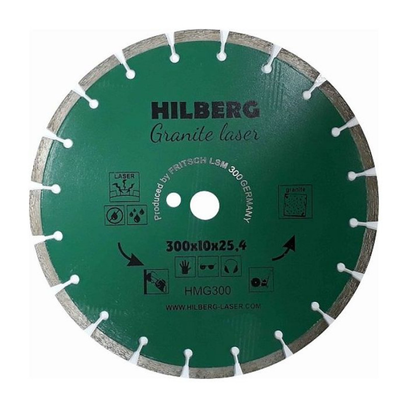 Диск алмазный Hilberg Granite Laser HMG300, 300 мм