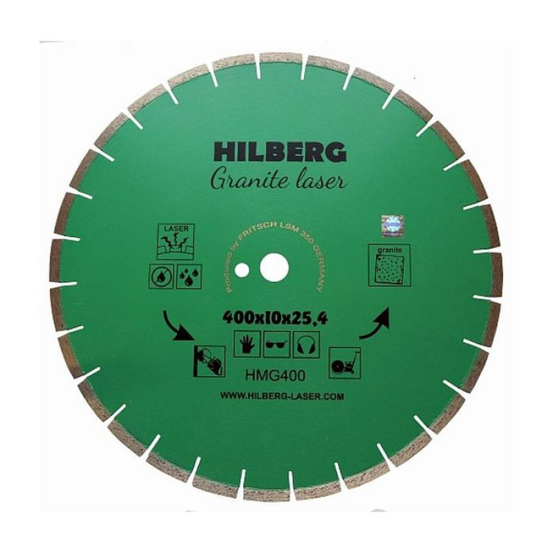 Диск алмазный Hilberg Granite Laser HMG400, 400 мм