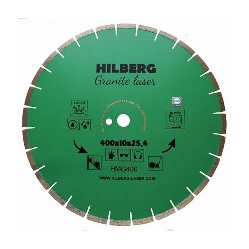 Диск алмазный Hilberg Granite Laser HMG400, 400 мм Диск алмазный Hilberg Granite Laser HMG400, 400 мм