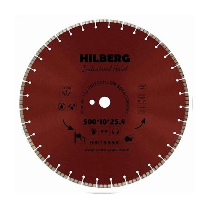 Диск алмазный Hilberg Industrial Hard HI811, 500 мм