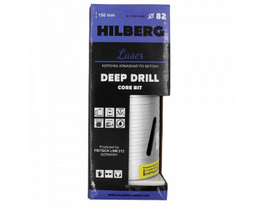 Коронка алмазная Hilberg Laser Deep Drill HD382, 82 мм Коронка алмазная Hilberg Laser Deep Drill HD382, 82 мм