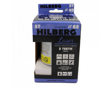 Коронка алмазная Hilberg Laser Five Teeth HP268, 68 мм Коронка алмазная Hilberg Laser Five Teeth HP268, 68 мм