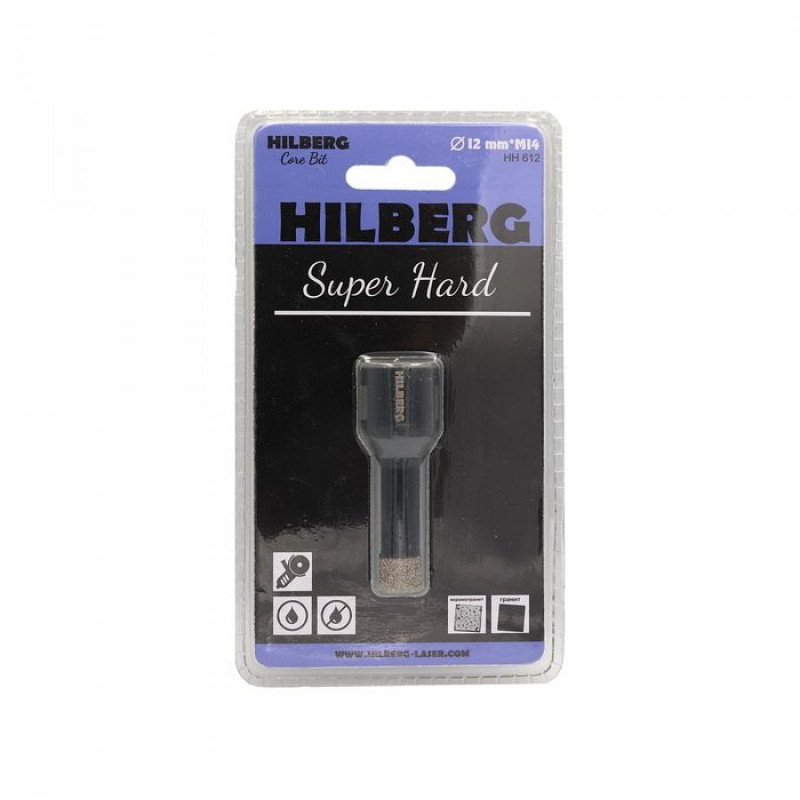 Коронка алмазная Hilberg Super Hard HH612, 12 мм