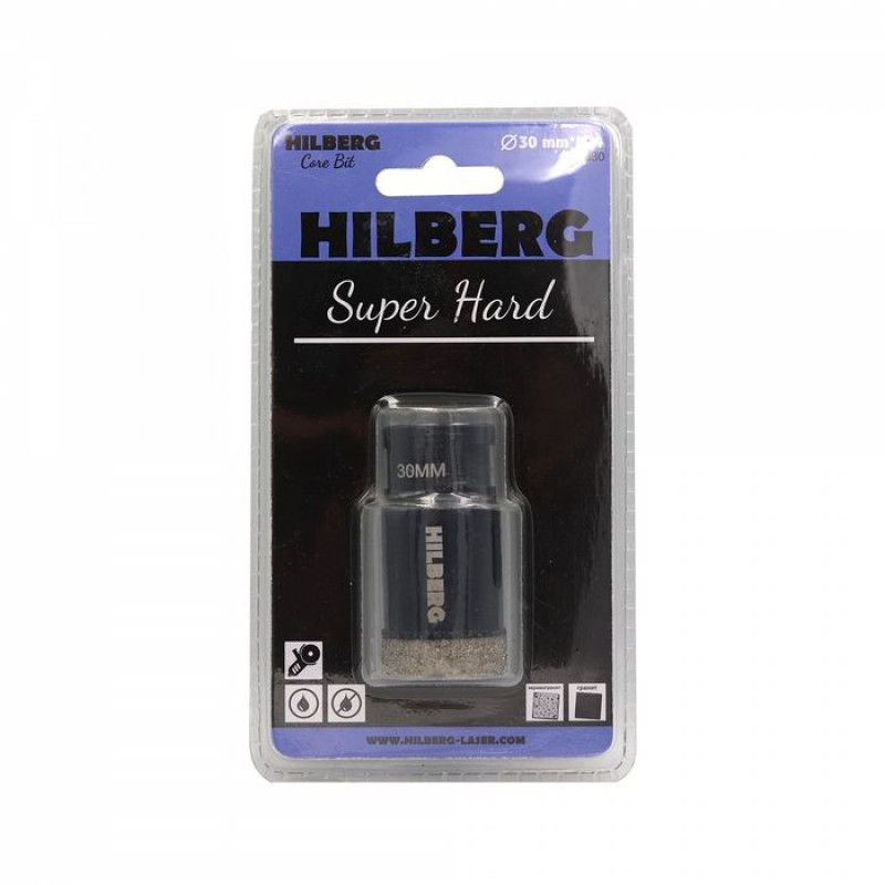 Коронка алмазная Hilberg Super Hard HH630, 30 мм