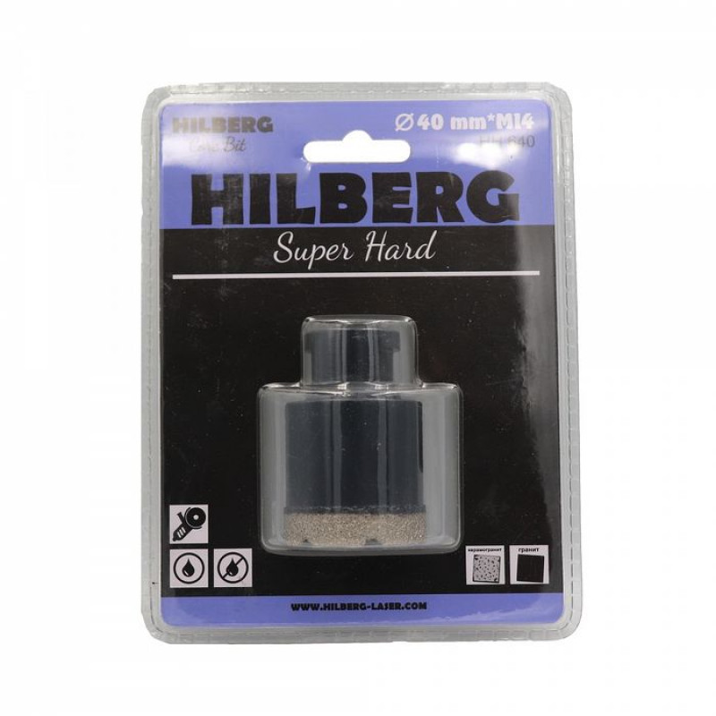 Коронка алмазная Hilberg Super Hard HH640, 40 мм