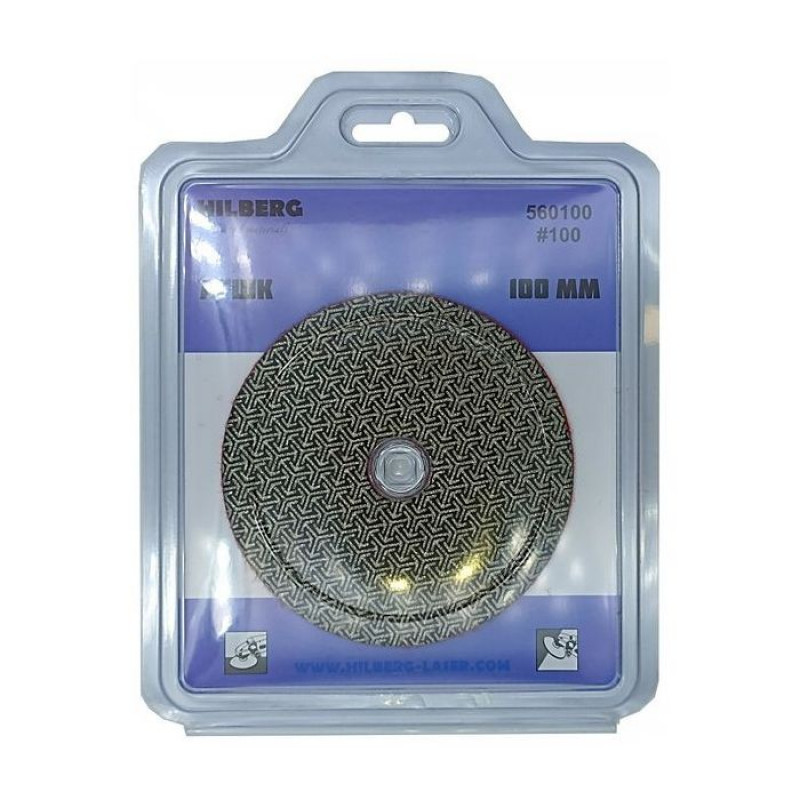 Алмазный гибкий шлифовальный гальванический круг "Черепашка" Hilberg 560100, 100 № 100