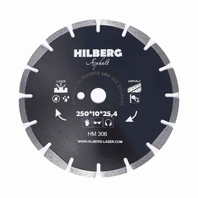 Диск алмазный Hilberg Laser Asphalt HM306, 250 мм