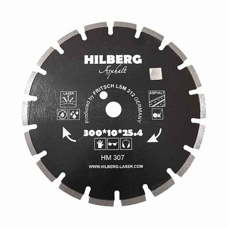 Диск алмазный Hilberg Laser Asphalt HM307, 300 мм