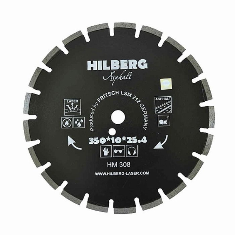 Диск алмазный Hilberg Laser Asphalt HM308, 350 мм