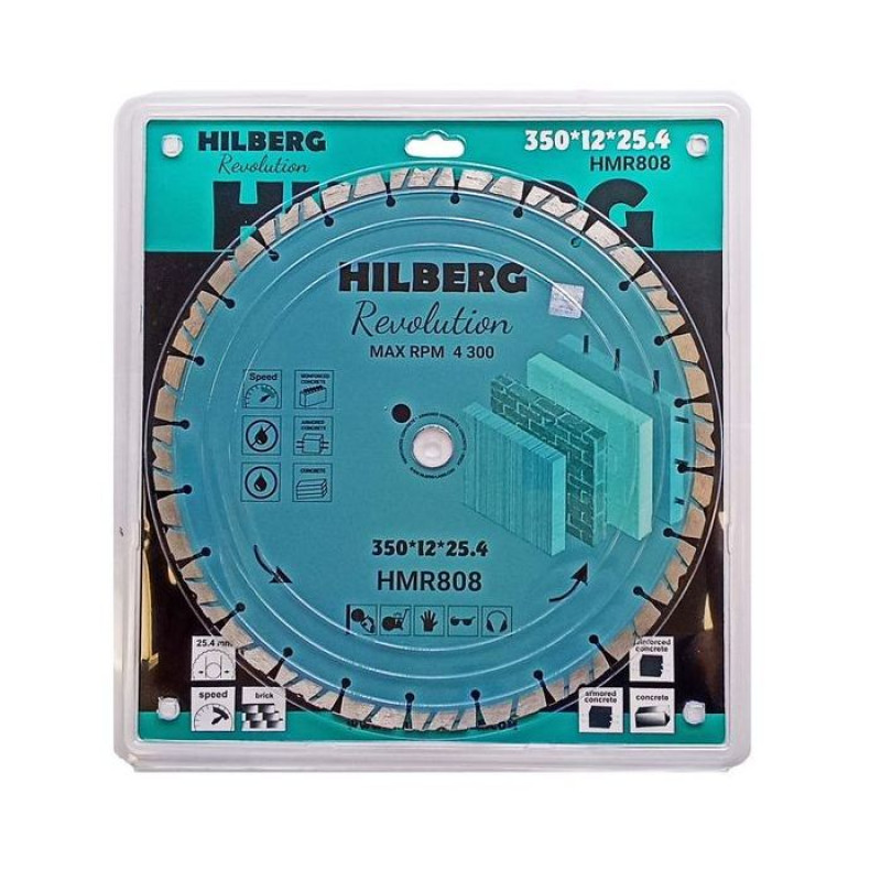 Диск алмазный Hilberg Revolution HMR808, 350 мм
