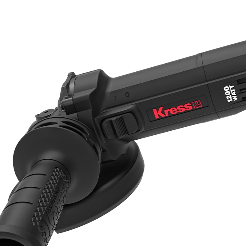 Электрическая угловая шлифмашина бесщеточная KRESS KUS26, 1200Вт, 125мм, коробка