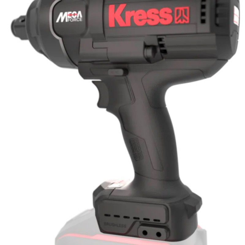 Гайковерт аккумуляторный бесщеточный KRESS KUB35.91, 20В, 1700 Нм, без АКБ и ЗУ, кейс