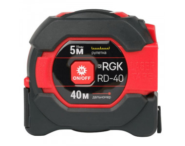 Лазерный дальномер с рулеткой RGK RD-40