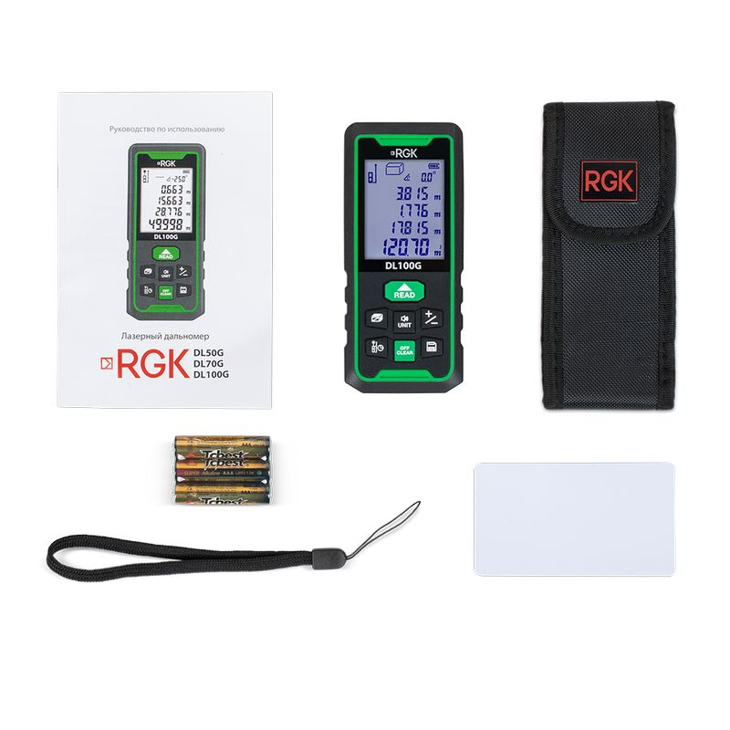 Лазерный дальномер с угломером RGK DL100G Лазерный дальномер с угломером RGK DL100G