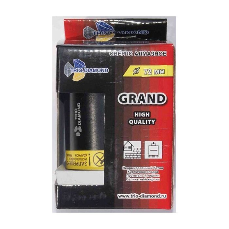 Коронка алмазная Trio-Diamond Grand GC787, 72 мм Коронка алмазная Trio-Diamond Grand GC787, 72 мм