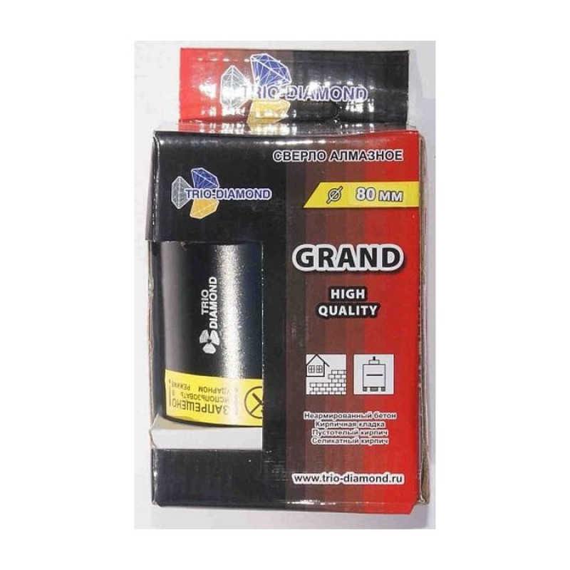 Коронка алмазная Trio-Diamond Grand GC788, 80 мм Коронка алмазная Trio-Diamond Grand GC788, 80 мм