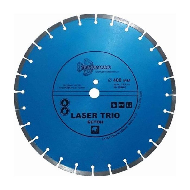 Диск алмазный Trio-Diamond Laser Trio Бетон 380400, 400 мм