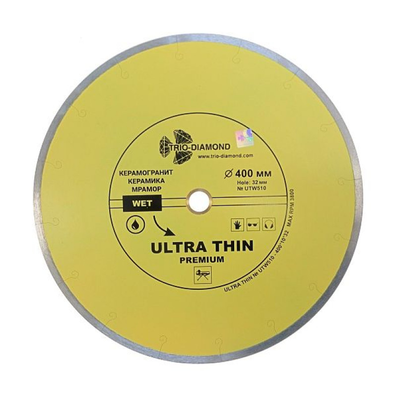 Диск алмазный Trio-Diamond Ultra Thin Premium UTW510, 400 мм