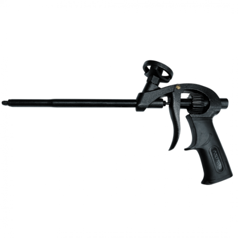Пистолет для монтажной пена POLYNOR PREMIUM GUN тефлоновый с тремя угловыми насадками для напыления