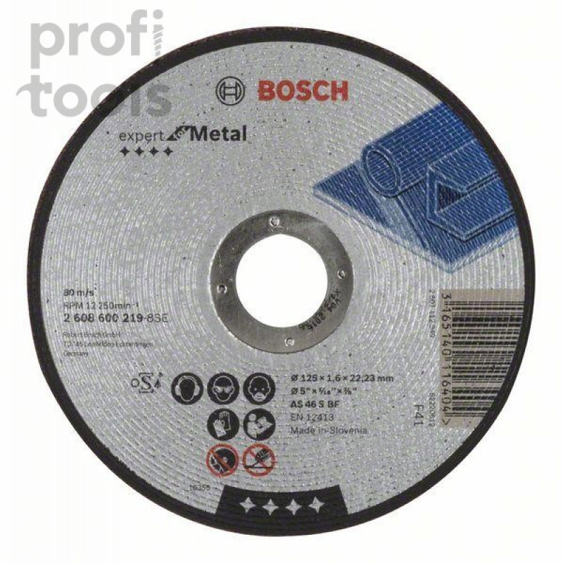 Круг отрезной по металлу 125х1,6х22,2 мм BOSCH Expert for Metal