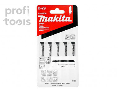Лобзиковые пилки для дерева Makita B-29 Clean 42 мм, 5 шт [A-80400]