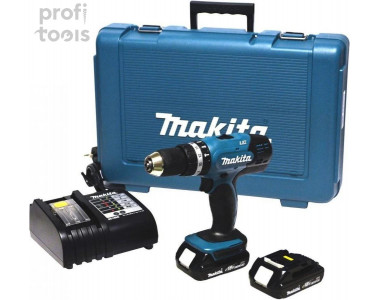 Дрель-шуруповёрт аккумуляторная ударная Makita DHP453SYE Дрель-шуруповёрт аккумуляторная ударная Makita DHP453SYE