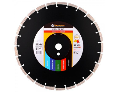 Круг алмазный Baumesser 1A1RSS/C3-H 350x3.5/2.5x10x25.4-24 F4 Asphalt PRO