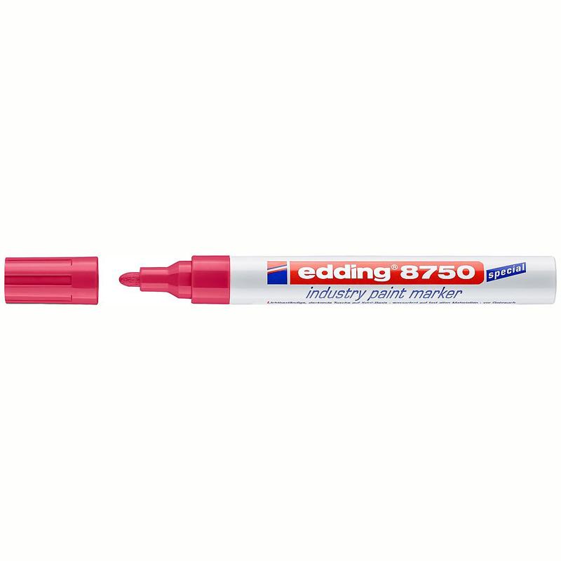 Маркер-краска для промышленной графики Edding 8750 красный 2-4мм