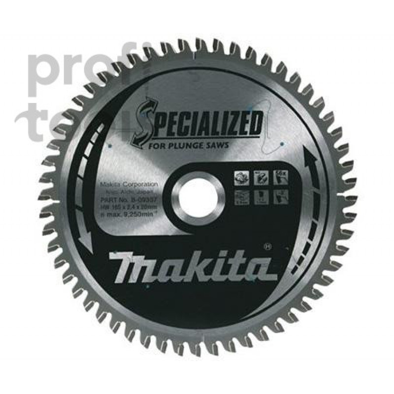 Пильный диск по композитному материалу Makita Specialized 165х20х1.7х48T
