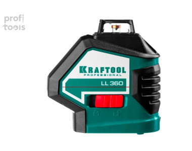 Лазерный нивелир KRAFTOOL c держателем и детектором [34645]