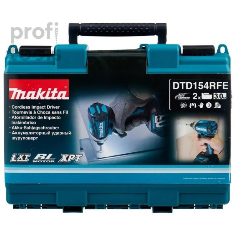 Шуруповерт ударный аккумуляторный Makita DTD154RFE