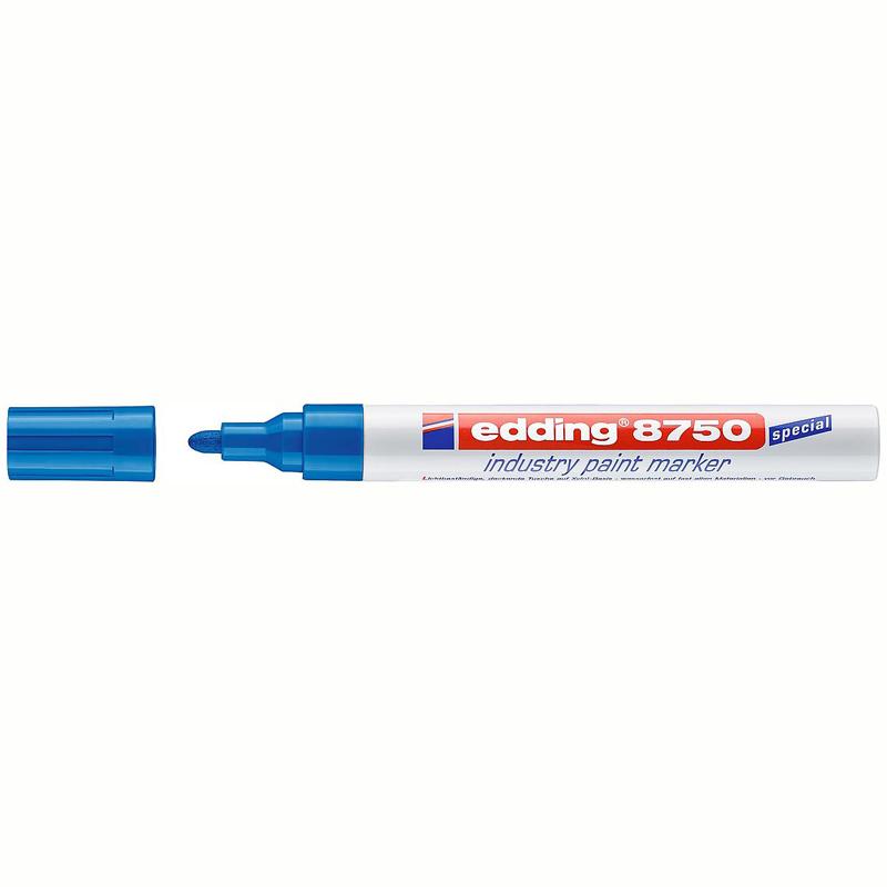 Маркер-краска для промышленной графики Edding 8750 синий 2-4мм
