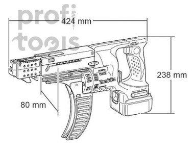 Шуруповерт магазинный аккумуляторный Makita DFR550Z (без АКБ и З/У)