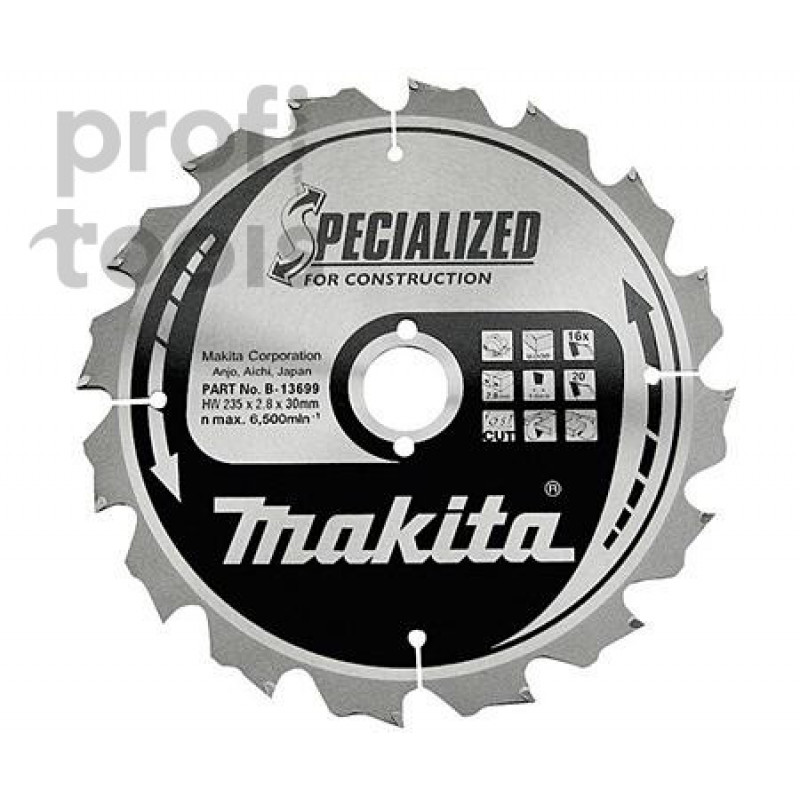 Пильный диск для демонтажных работ Makita Specialized 210х30х1.8х14Т