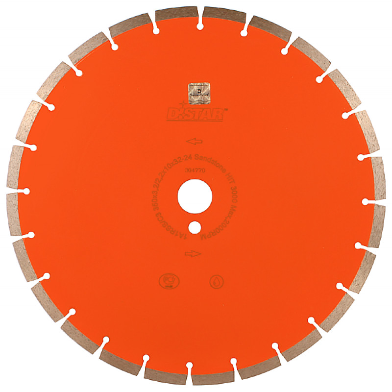Круг алмазный DISTAR 1A1RSS/C3 300x3.0/2.0x10x32-22 Sandstone HIT 3000 Круг алмазный DISTAR 1A1RSS/C3 300x3.0/2.0x10x32-22 Sandstone HIT 3000