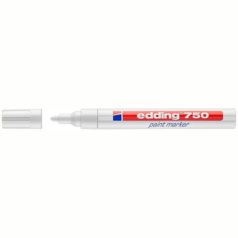 Маркер-краска Edding 750 белый 2-4мм