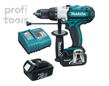 Дрель-шуруповёрт аккумуляторная ударная Makita DHP451RFE Дрель-шуруповёрт аккумуляторная ударная Makita DHP451RFE