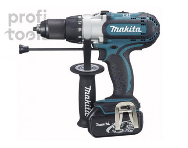 Дрель-шуруповёрт аккумуляторная ударная Makita DHP451RFE