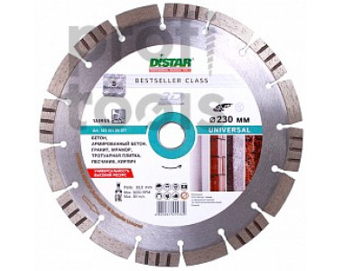 Круг алмазный DISTAR 1A1RSS/C3-H 115x2.2/1.4x10x22.23-9 BESTSELLER Universal