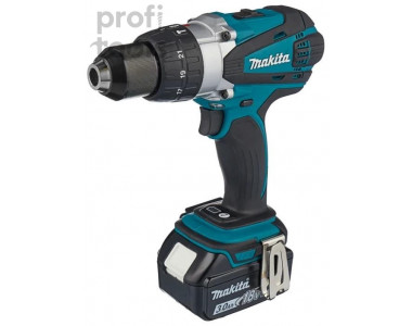 Дрель-шуруповёрт аккумуляторная ударная Makita DHP458RFE
