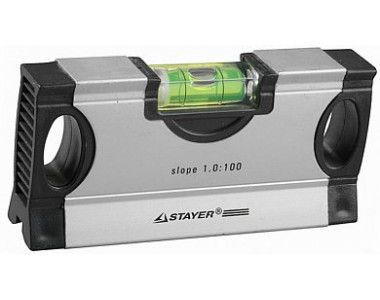STAYER MINI 1,5 : 100 уровень для "водных" работ с фиксированным углом STAYER MINI 1,5 : 100 уровень для "водных" работ с фиксированным углом