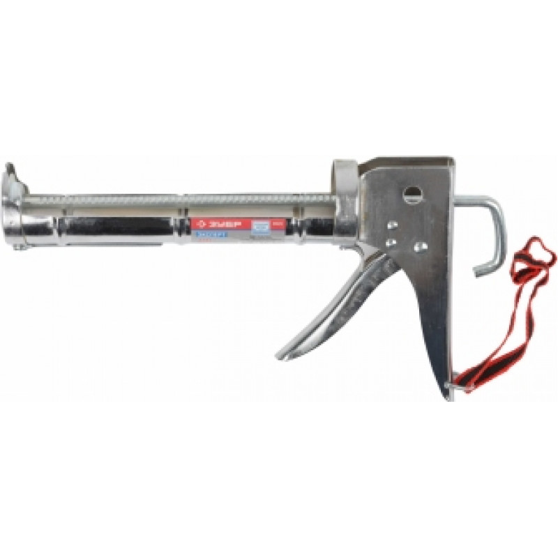 ЗУБР полукорпусной пистолет для герметика Профессионал, хромированный, 310 мл.