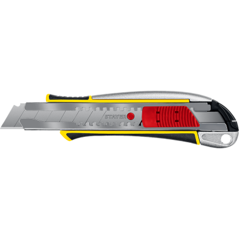 Металлический нож с автостопом KSM-18A, сегмент. лезвия 18 мм, STAYER