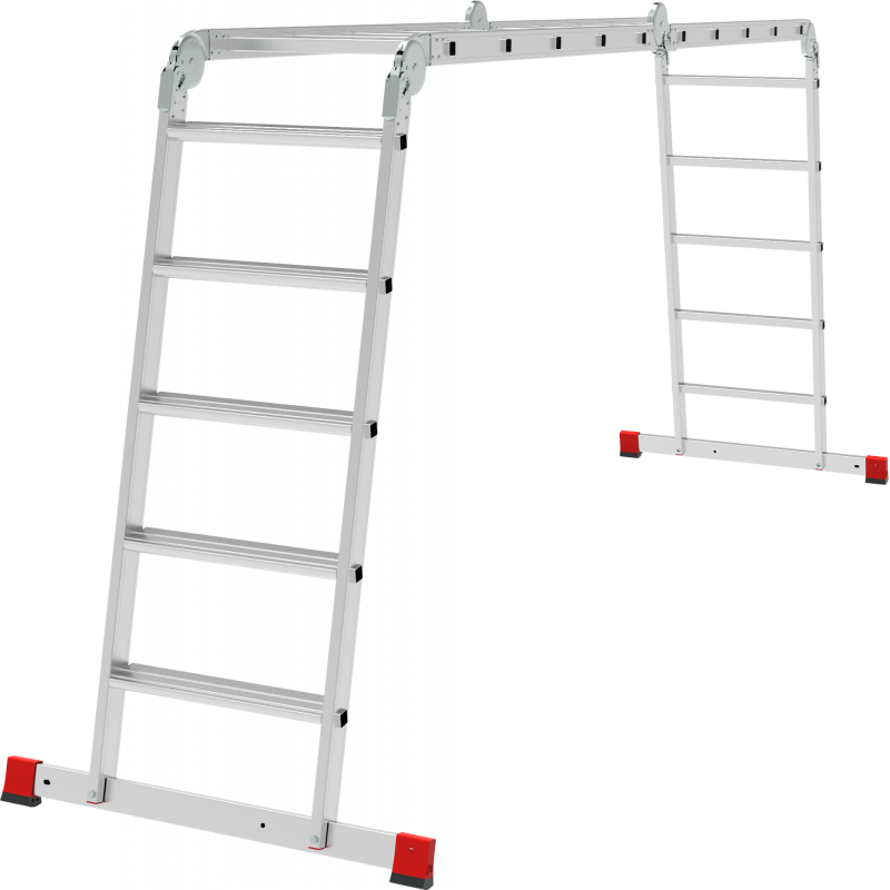 Лестница-трансформер NV 3324, 4х5 ступеней, ширина 500 мм, 5 разв. ступ.