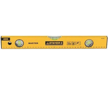 Уровень STAYER "MASTER" алюминиевый, коробчатый, 3 ампулы с линейкой, крашеный, 150см Уровень STAYER "MASTER" алюминиевый, коробчатый, 3 ампулы с линейкой, крашеный, 150см